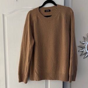 NAADAM Men's/Ladies Cashmere Crewneck Sweater in Camel-L